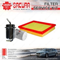 Oil Air Fuel Filter Service Kit for Ford Courier PC Raider UV 2.6L G6 10/91-1996