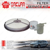 Oil Air Fuel Filter Service Kit for Holden Barina MF MH 1.3L 4Cyl 01/89-1994