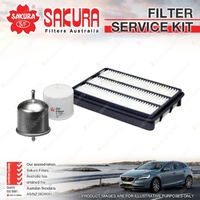 Sakura Oil Air Fuel Filter Service Kit for Holden Frontera MX Jackaroo Rodeo TF