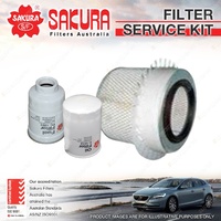 Sakura Oil Air Fuel Filter Service Kit for Mitsubishi Pajero NL Triton MK 2.8 TD