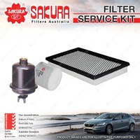 Sakura Oil Air Fuel Filter Service Kit for Honda Civic EK EM CRV RD HR-V FH