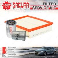 Sakura Oil Air Fuel Filter Service Kit for Volkswagen Passat 3B 1.8 Turbo Petrol