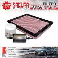 Sakura Oil Air Fuel Filter Service Kit for Holden Berlina Calais Commodore VT II