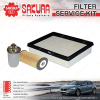 Sakura Oil Air Fuel Filter Service Kit for Volkswagen Beetle 9C 1.9L TDi 05-11