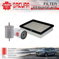 Sakura Oil Air Fuel Filter Service Kit for Volkswagen Golf 1J GTi Turbo Petrol