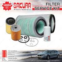 Sakura Oil Air Fuel Filter Service Kit for Isuzu FVM13 FVZ13 8.4L TD 6Cyl