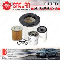 Sakura Oil Air Fuel Filter Service Kit for Toyota Dyna XZU404 414 424 434