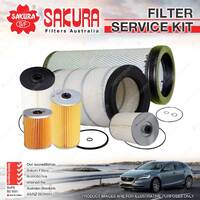 Sakura Oil Air Fuel Filter Service Kit for Isuzu FXD77 FXL77 FXR77 9.8L TD