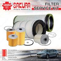 Sakura Oil Air Fuel Filter Service Kit for Isuzu CXY51 CXZ51 14.3L TD