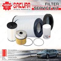 Sakura Oil Air Fuel Filter Service Kit for Isuzu FTS34 FVZ34 7.8L TD
