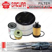 Sakura Oil Air Fuel Filter Service Kit for Hino 300 XZU427R XZU437R 816 916