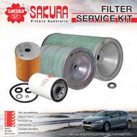 Sakura Oil Air Fuel Filter Service Kit for Hino FG19 6.5L Diesel 6Cyl 1981-1991