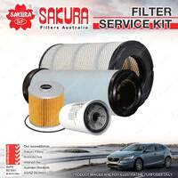 Oil Air Fuel Filter Service Kit for Mitsubishi FUSO Fighter FN61F FN62F 63F 64F