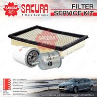 Sakura Oil Air Fuel Filter Service Kit for Ford Falcon EA 6Cyl Spare Parts