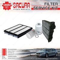 Sakura Oil Air Fuel Cabin Filter Service Kit for Mitsubishi Pajero NS NT NW