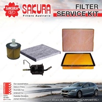Sakura Oil Air Fuel Cabin Filter Service Kit for Toyota Fj Cruiser GSJ15R Series
