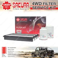 Sakura 4WD Filter Service Kit for Mitsubishi Pajero NS NT NW NX Refer RSK8