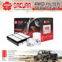 Sakura 4WD Filter Service Kit for Mitsubishi Triton ML 4CYL 3.2 Refer RSK10