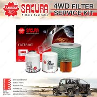 Sakura 4WD Filter Service Kit for Toyota Landcruiser HZJ78 HZJ79 HDJ79 Ref RSK26