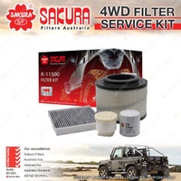 Sakura 4WD Filter Service Kit for Toyota Hilux KUN16 KUN26 05-13 Ref RSK2C