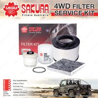 Sakura 4WD Filter Service Kit for Toyota Hilux KUN16 KUN26 05-13 Ref RSK2C