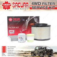 Sakura 4WD Filter Service Kit for Toyota Hilux KUN16 KUN26 3L 4CYL 13-ON