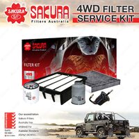Sakura 4WD Filter Service Kit for Toyota Landcruiser Prado GDJ150R Refer RSK40C
