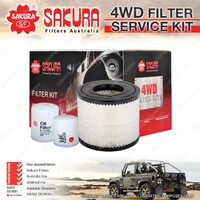 Sakura 4WD Filter Service Kit for Holden Rodeo RA 4CYL 3L Refer RSK5