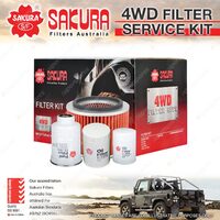 Sakura 4WD Filter Service Kit for Nissan Patrol GUI II III 4.2L Refer RSK14