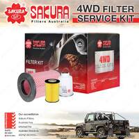Sakura 4WD Filter Service Kit for Nissan Navara D22 Elgrand E50 Refer RSK11