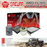 Sakura 4WD Filter Service Kit for Mitsubishi Pajero Sport Triton MQ Refer RSK53