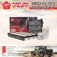 Sakura 4WD Filter Service Kit for Mitsubishi Pajero NM NP 6G74 6G75 6Cyl MPFI