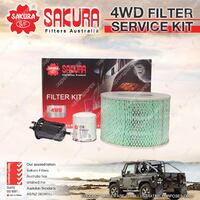 Sakura 4WD Filter Service Kit for Toyota Landcruiser FZJ78R FZJ79R 1FZ - FE 4.5L