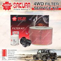 Sakura 4WD Filter Service Kit for Toyota Landcruiser FZJ105R 1FZ - FE 6Cyl 4.5L