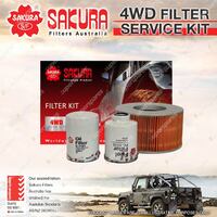 Sakura 4WD Filter Service Kit for Toyota Hilux LN147 LN167 LN172 Refer RSK23