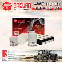 Sakura 4WD Filter Service Kit for Toyota Landcruiser Prado KDJ120R 1KD-FTV 4Cyl