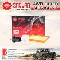 Sakura 4WD Filter Service Kit for Ford Courier PD PE PG PH 4Cyl 2.6L Petrol