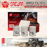 Sakura 4WD Filter Service Kit for Nissan Patrol GU IV TD42T 4.2L Refer RSK32