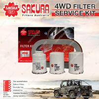 Sakura 4WD Filter Service Kit for Nissan Patrol GU TD42 6Cyl Refer RSK13