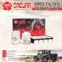 Sakura Filter Service Kit for Ford Courier PE PG PH WL 4Cyl 2.5L Turbo Diesel