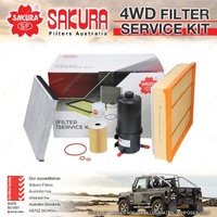 Sakura 4WD Filter Service Kit for Volkswagen Amarok 340 400 420 TDI Refer RSK27C