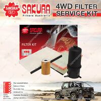 Sakura 4WD Filter Service Kit for Volkswagen Amarok 340 400 420 TDI Refer RSK27C