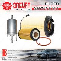 Oil Air Fuel Filter Kit for Volkswagen Golf 1K Jetta 1KM 2.0L FSi Petrol 4Cyl