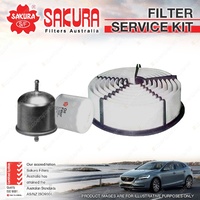Oil Air Fuel Filter Service Kit for Isuzu MU 2.6L 4ZE1 Petrol 4Cyl 04/89-11/95