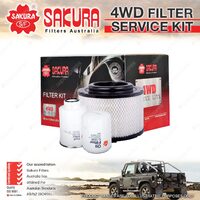 Sakura 4WD Filter Service Kit for Mazda BT-50 B2500 B3000 Refer RSK7