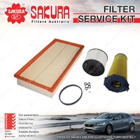 Oil Air Fuel Filter Service Kit for Porsche Cayenne S1 955 3.0L V6 Turbo Diesel