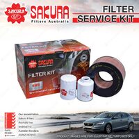Sakura 4WD Filter Kit for Toyota Hilux LN167 5L 4Cyl 3.0L Diesel 1999-2004