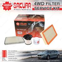 Sakura Spin-On Oil Air Fuel Cabin 4WD Filter Service Kit for Ford Transit VM VO