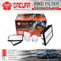 Sakura 4WD Filter Service Kit for Hyundai iload TQ 2.4L G4KG 4 Cyl Petrol 08-On