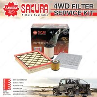 Sakura 4WD Filter Service Kit for Ford Ranger PX Everest UA 2.0L 2018-On